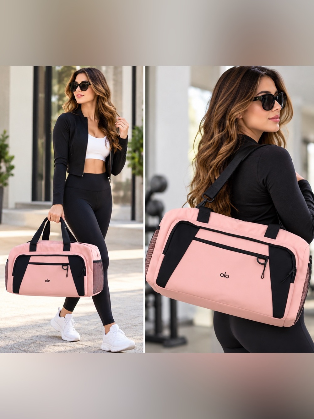 Pink & Black Gym / Travel Bag – New Without Tags
